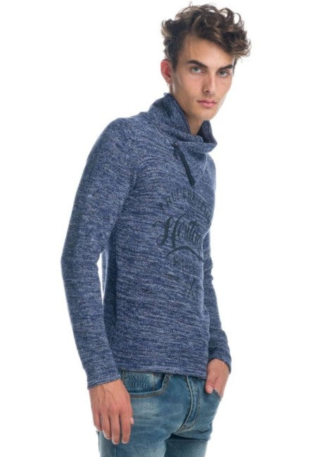 Pull tricoté imprimé texte | Regard quotidien