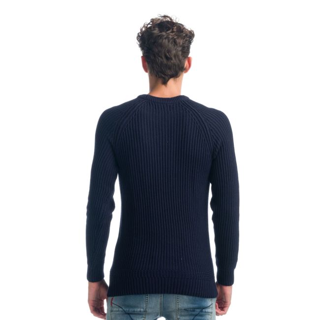 Maglia a coste e fantasia