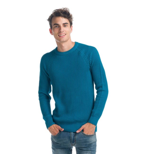 Maglia a coste e fantasia