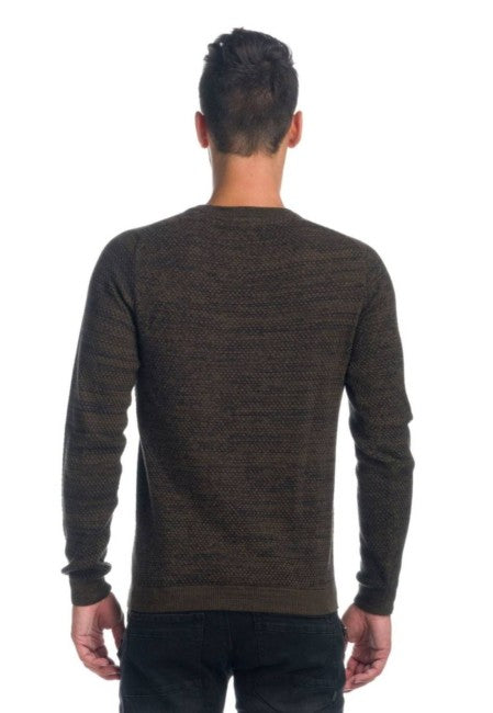 Pull en tricot d’abeille