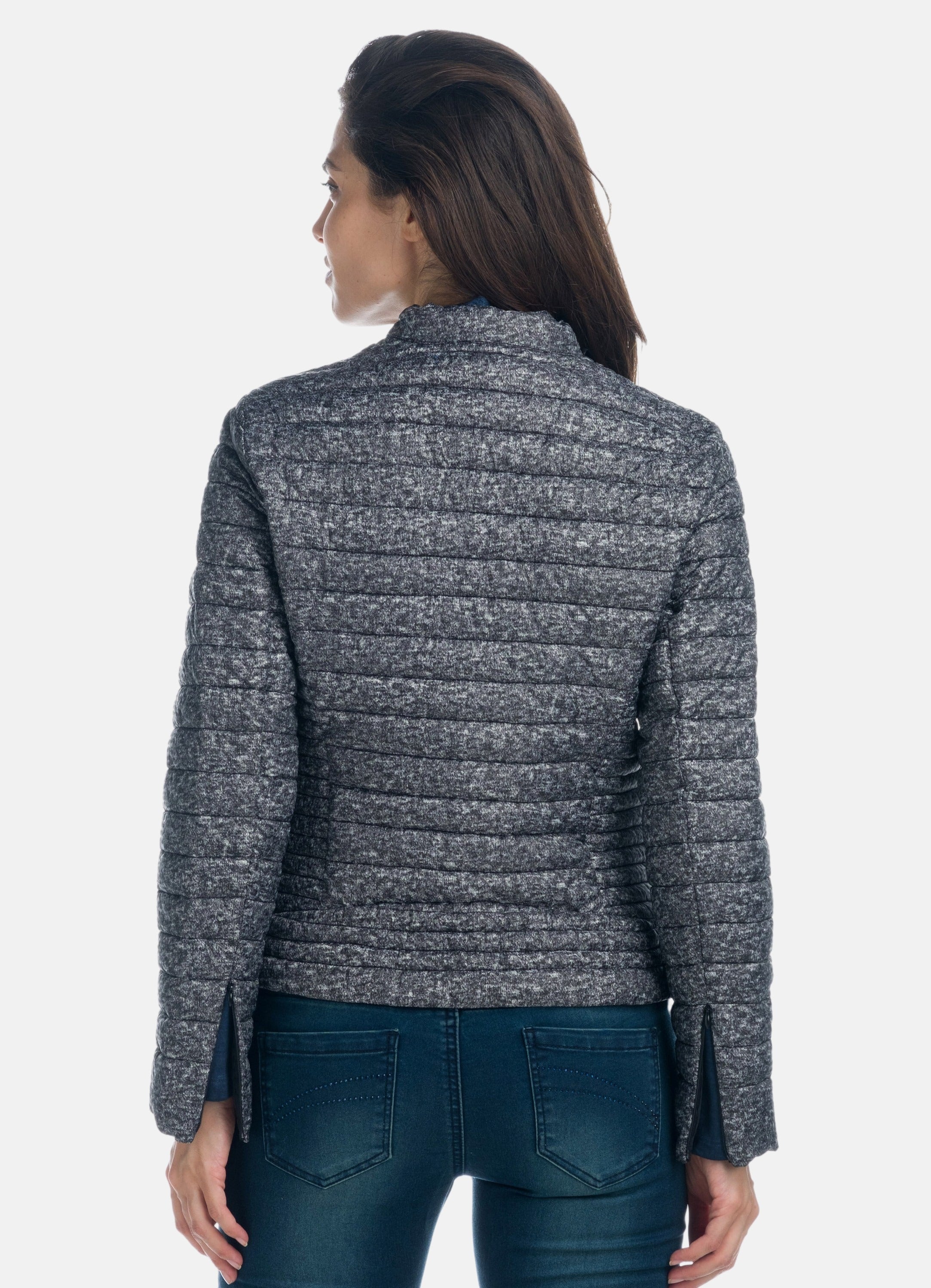 Doudoune effet marbré