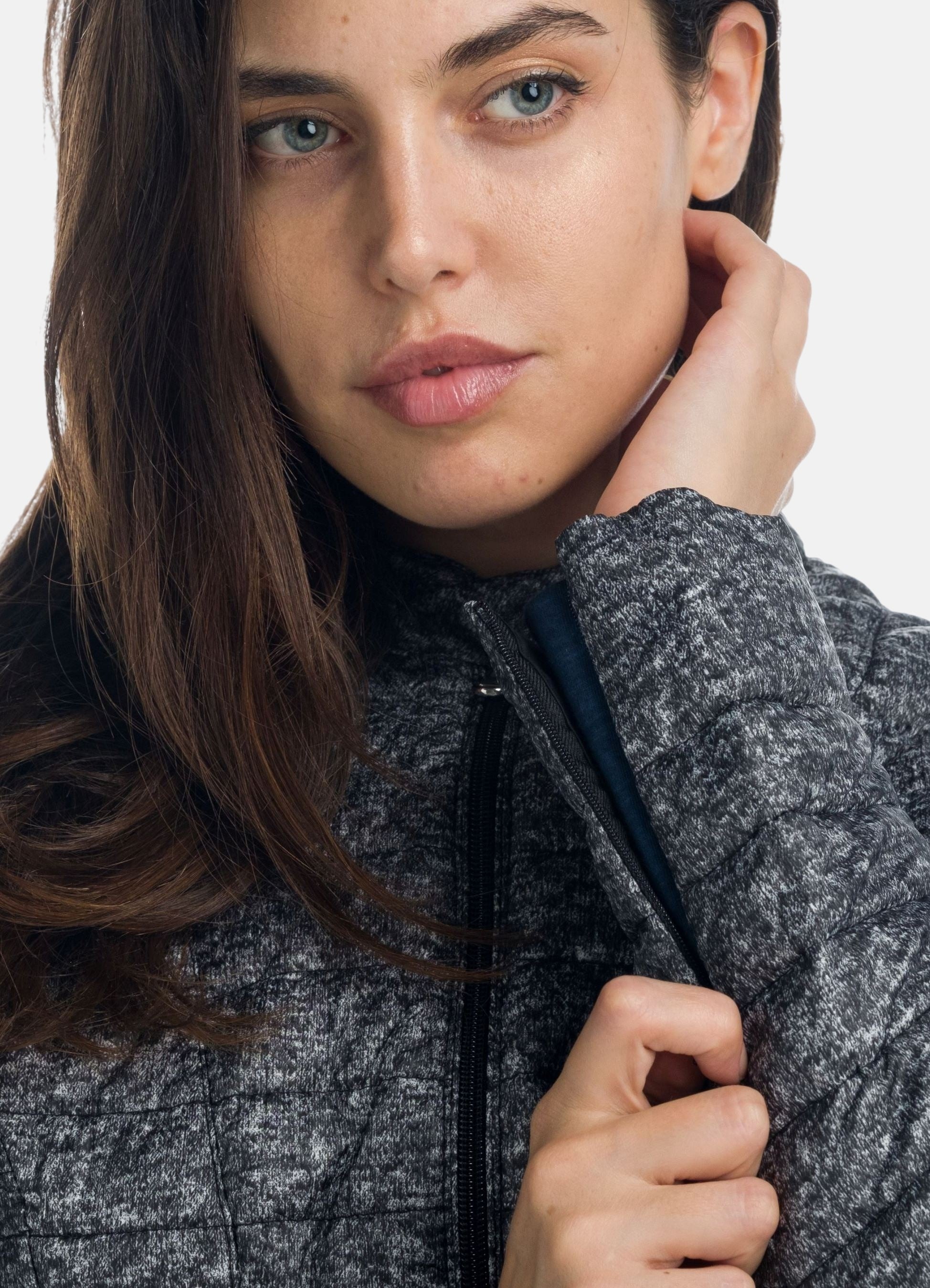 Doudoune effet marbré