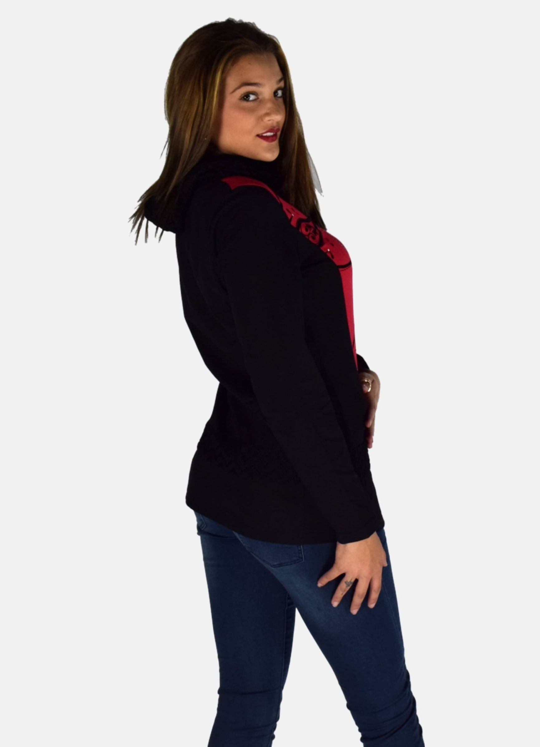 Camiseta  estampado flock y foil