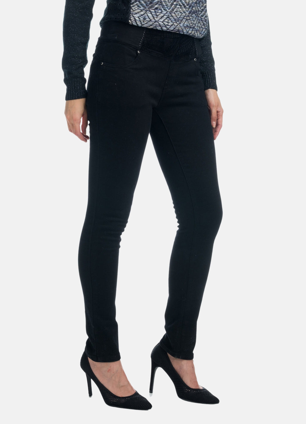 Pantalons llargs i rectes estampats per a dona