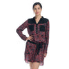 Printed shirt dress