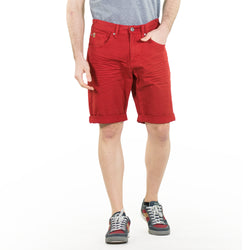 Men's regular stretch twill bermuda red - Koroshi 2011PS00