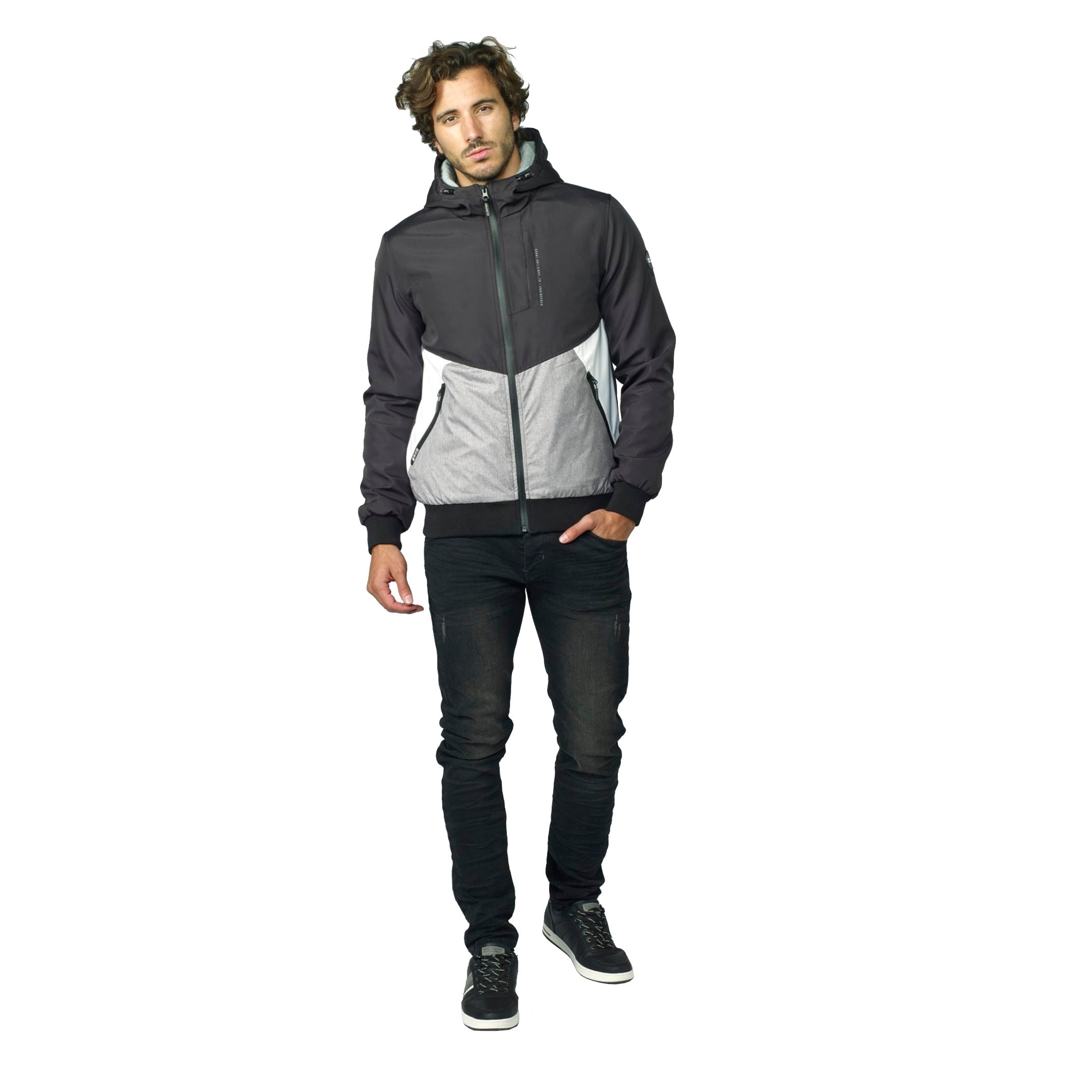 Lightweight padded jacket with hood