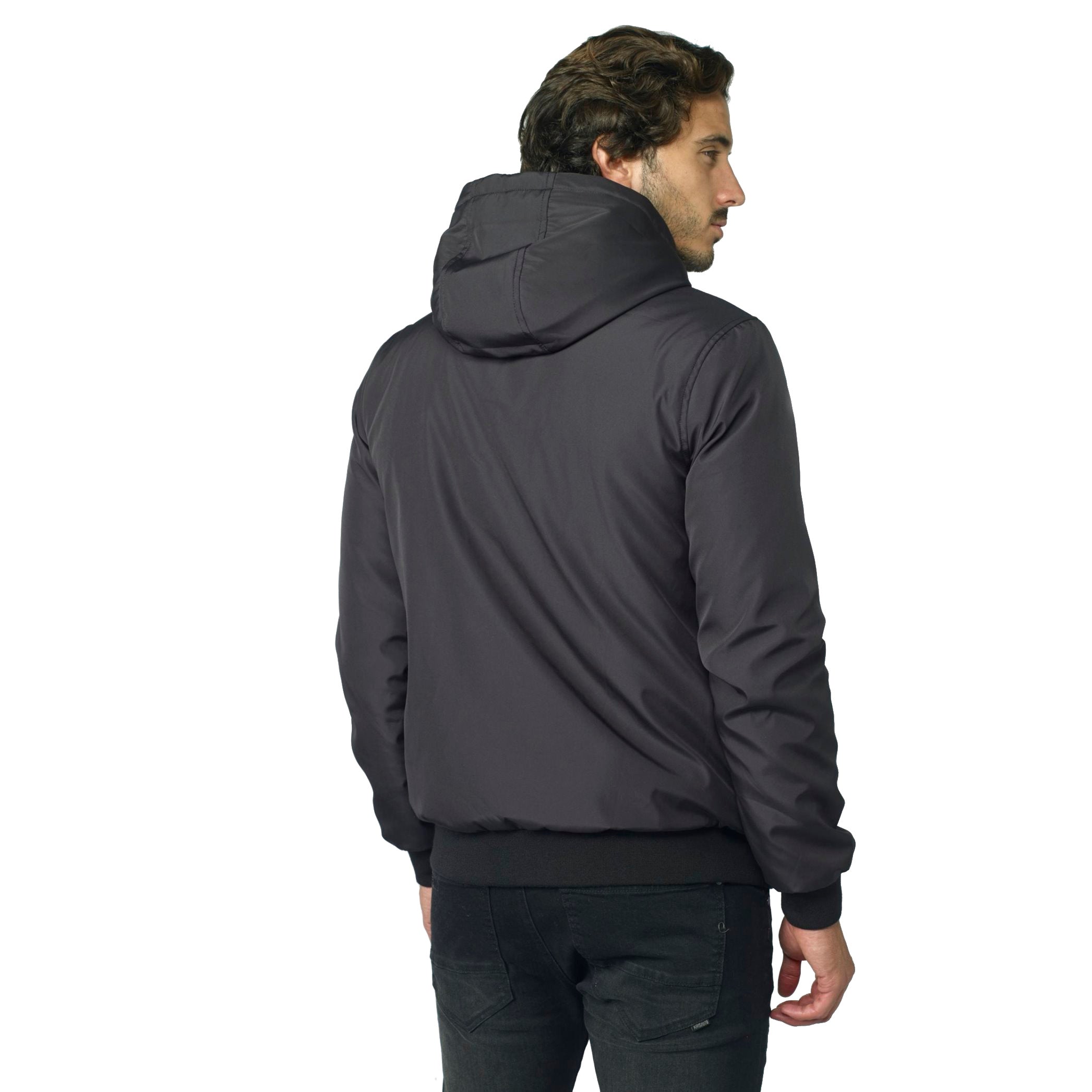 Lightweight padded jacket with hood