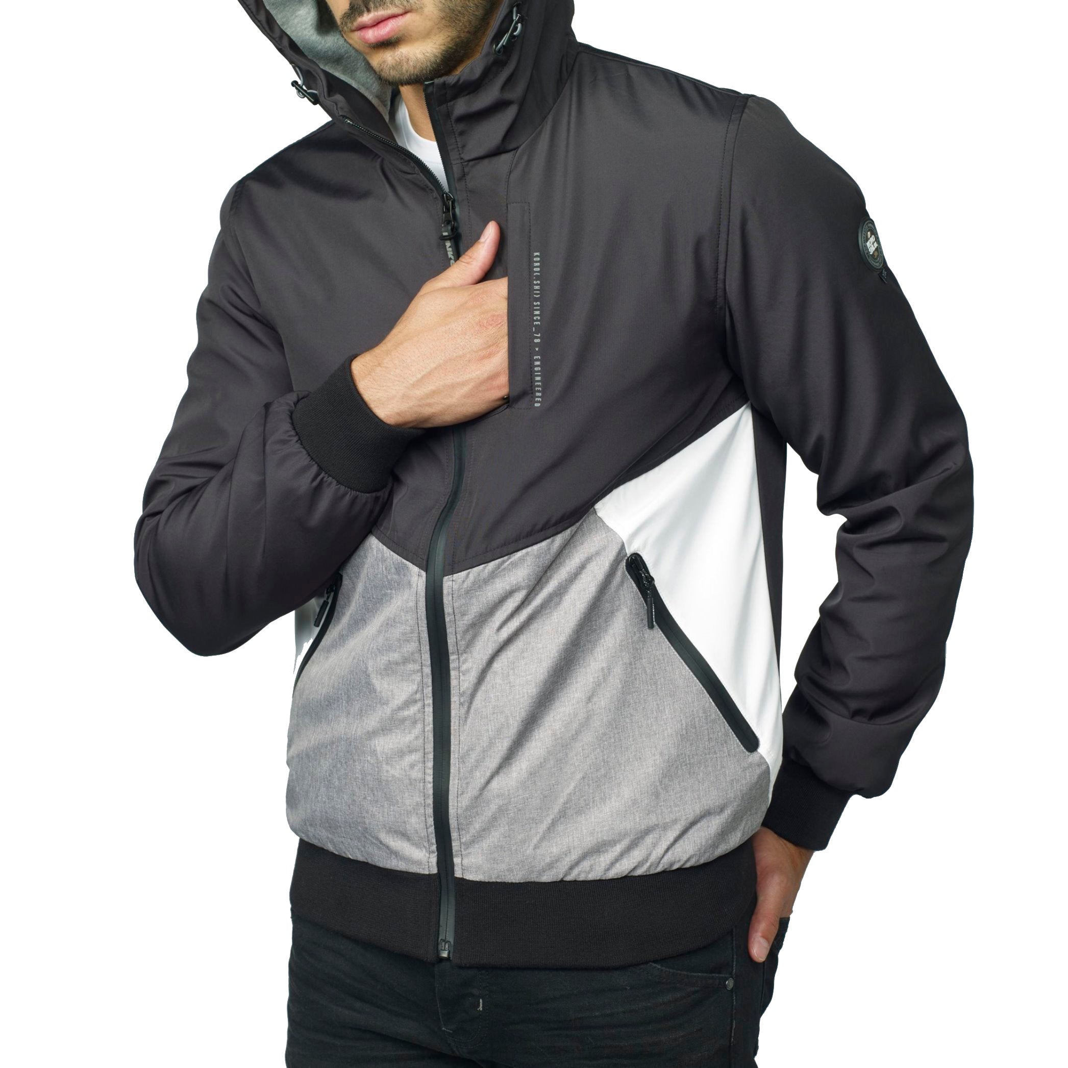 Lightweight padded jacket with hood