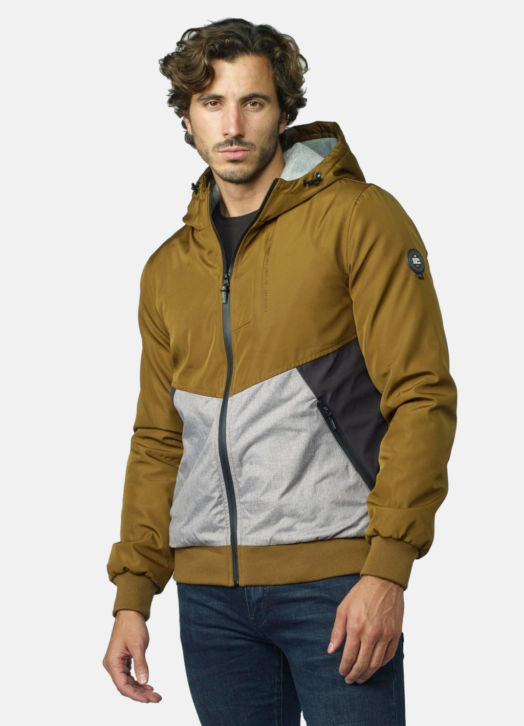 Lightweight padded jacket with hood