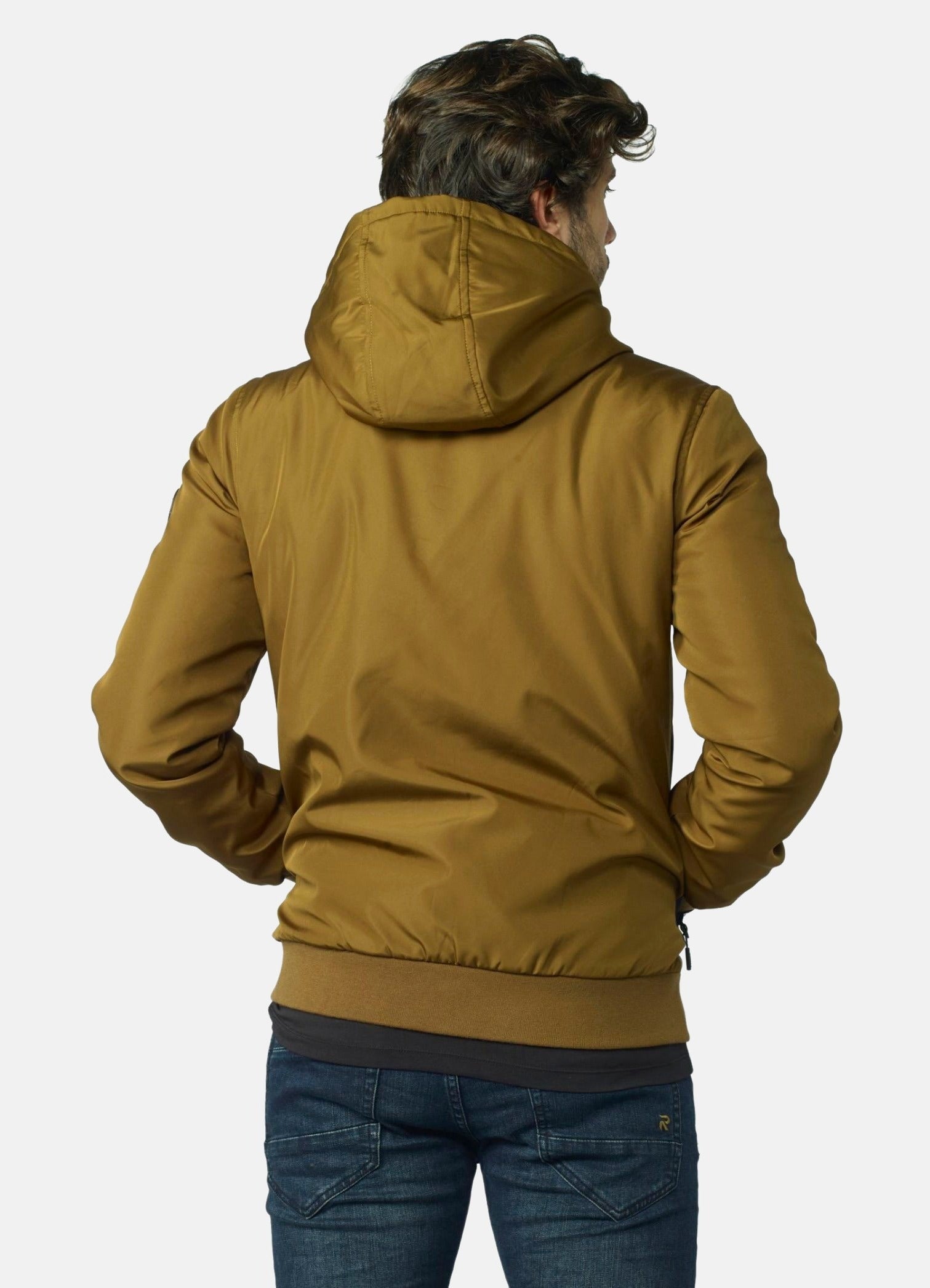 Lightweight padded jacket with hood
