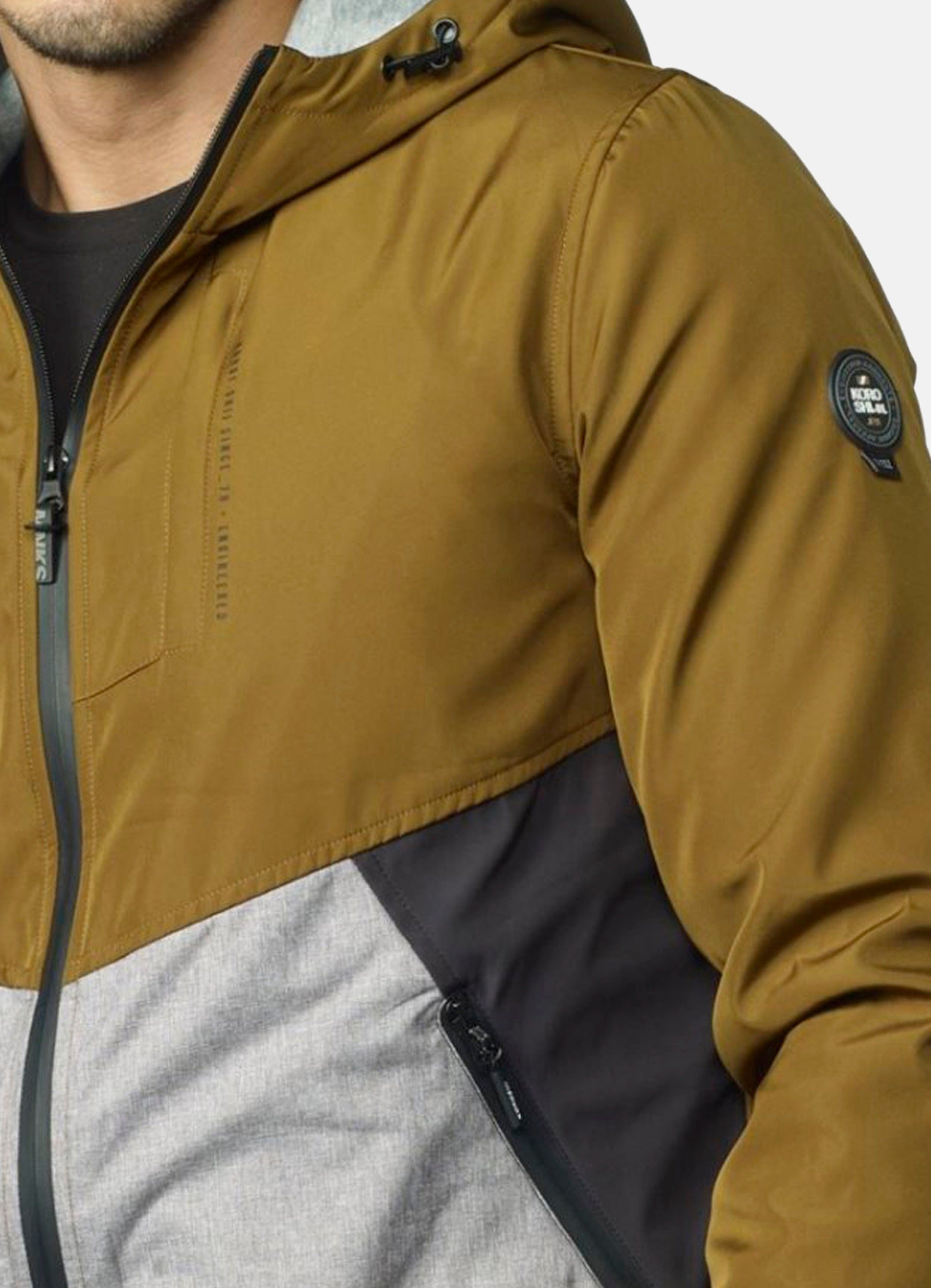 Lightweight padded jacket with hood