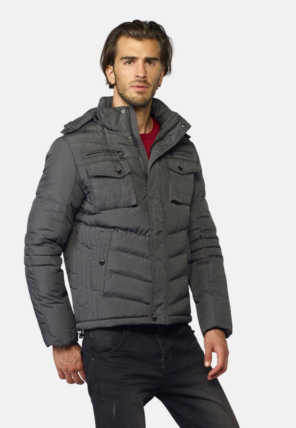 Padded jacket with lining