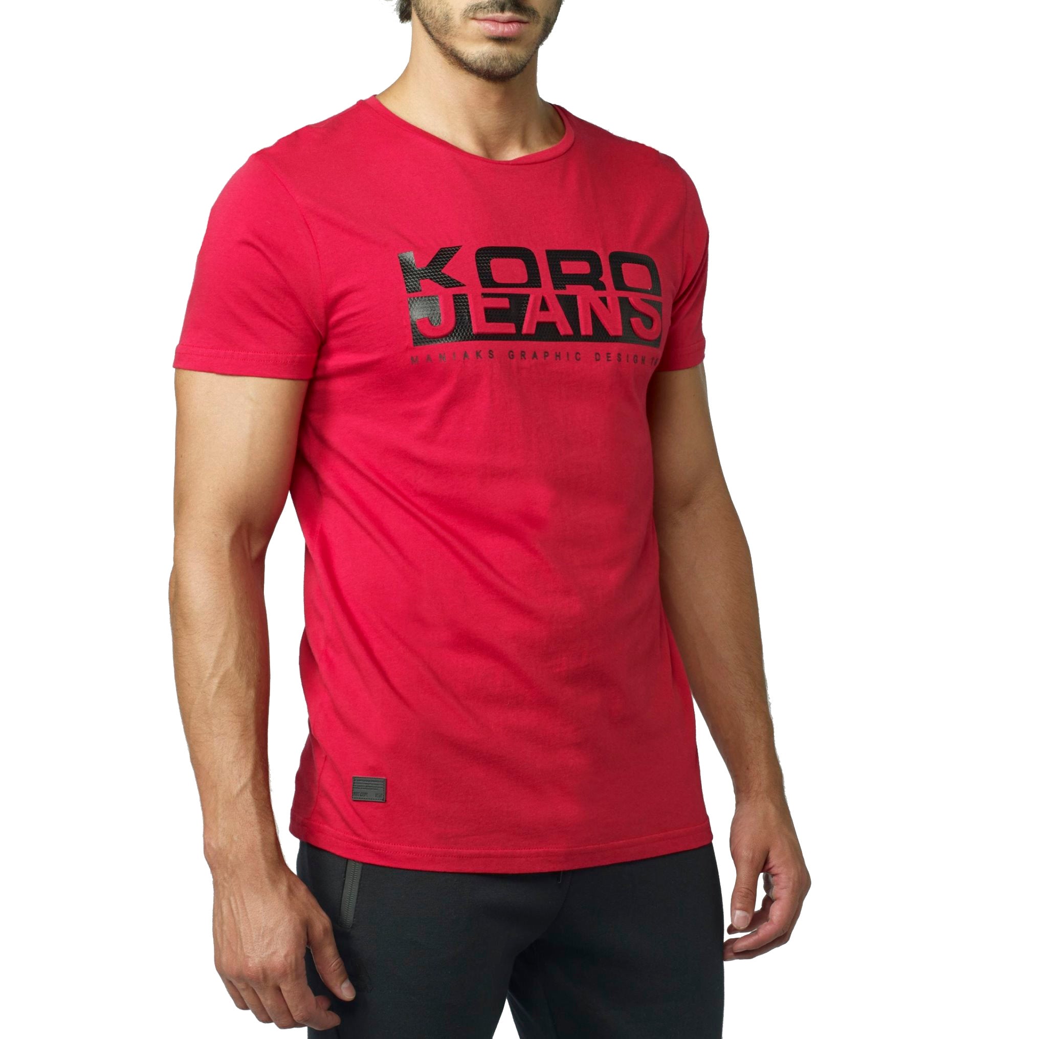 Samarreta estampat de text home vermell - Koroshi 2021MC47