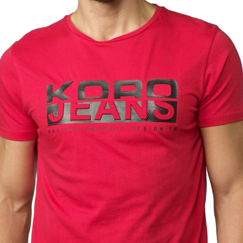 Samarreta estampat de text home vermell - Koroshi 2021MC47