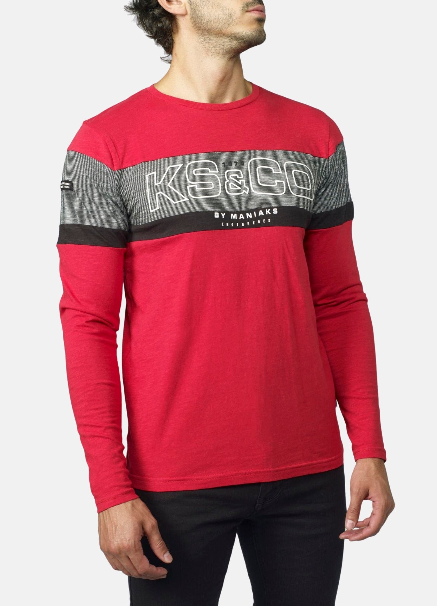 T-shirt coupe contrastée