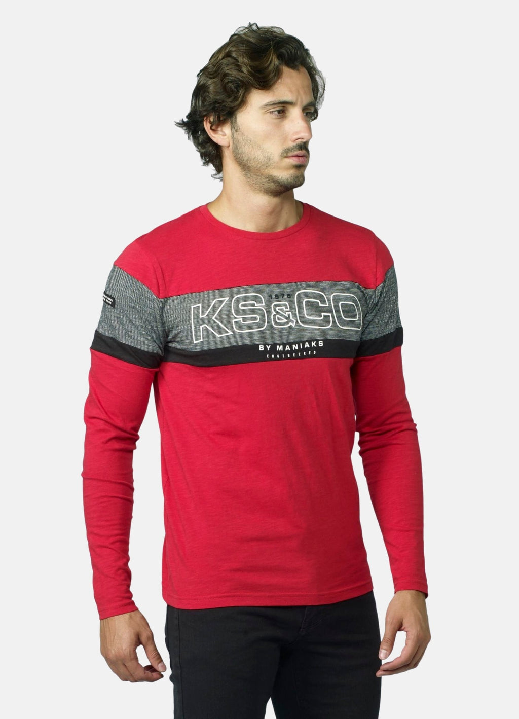 T-shirt coupe contrastée