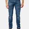 Lange, gerade Komforthose aus 100 % Denim