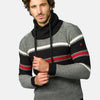 Pull en maille à rayures contrastées