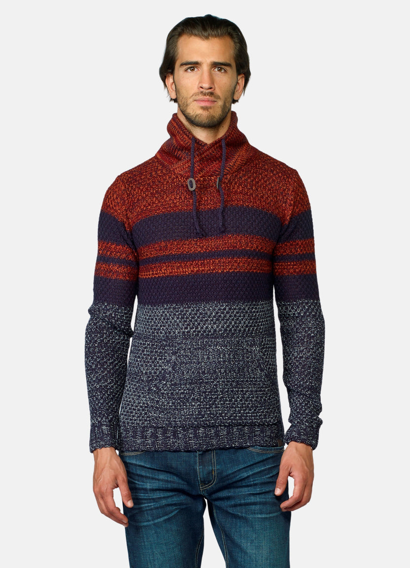 Pull effet rayé et marbré