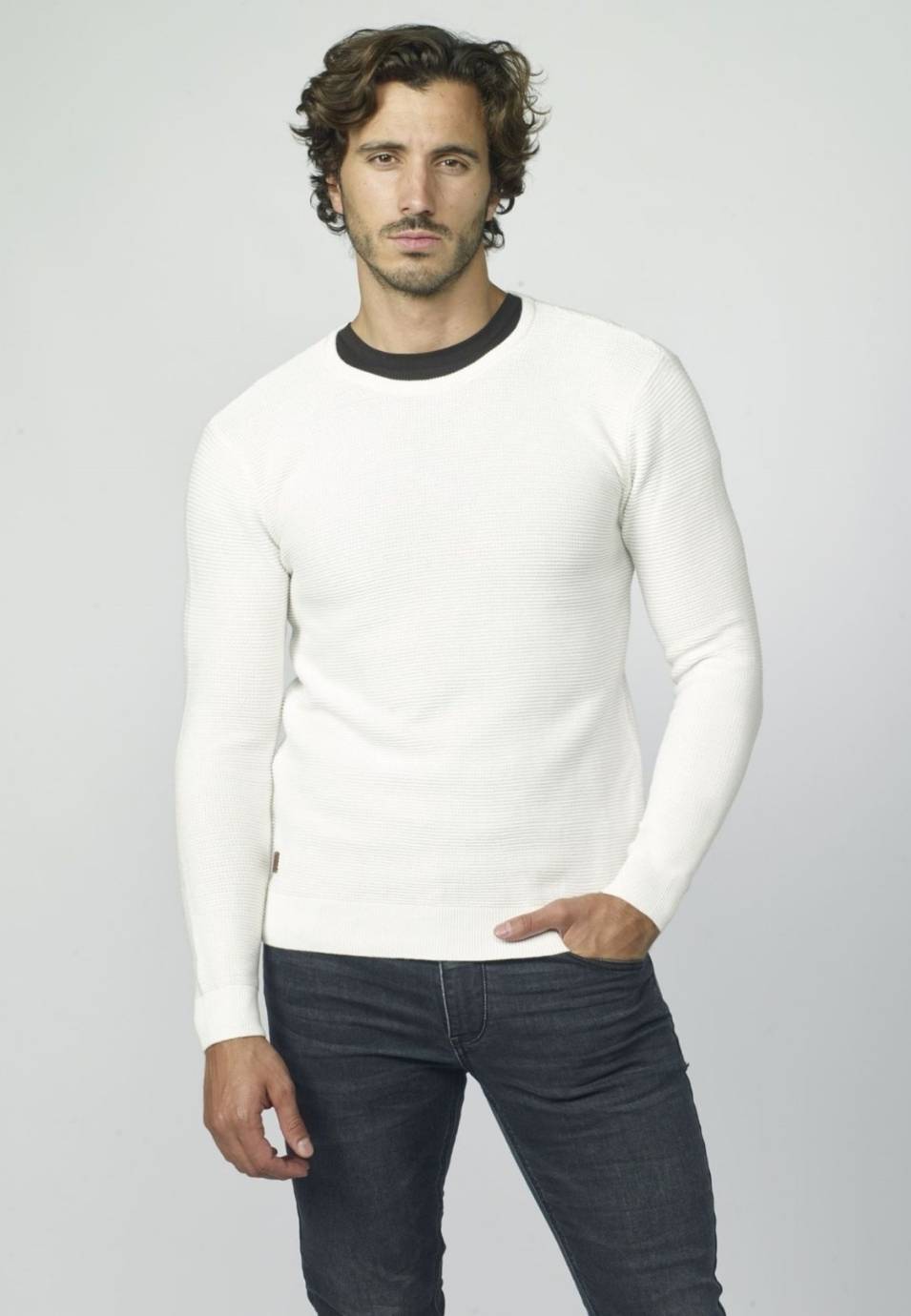 Perlenstrickpullover