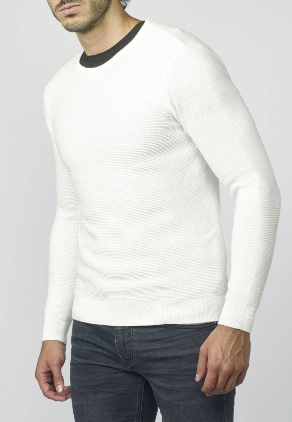 Perlenstrickpullover