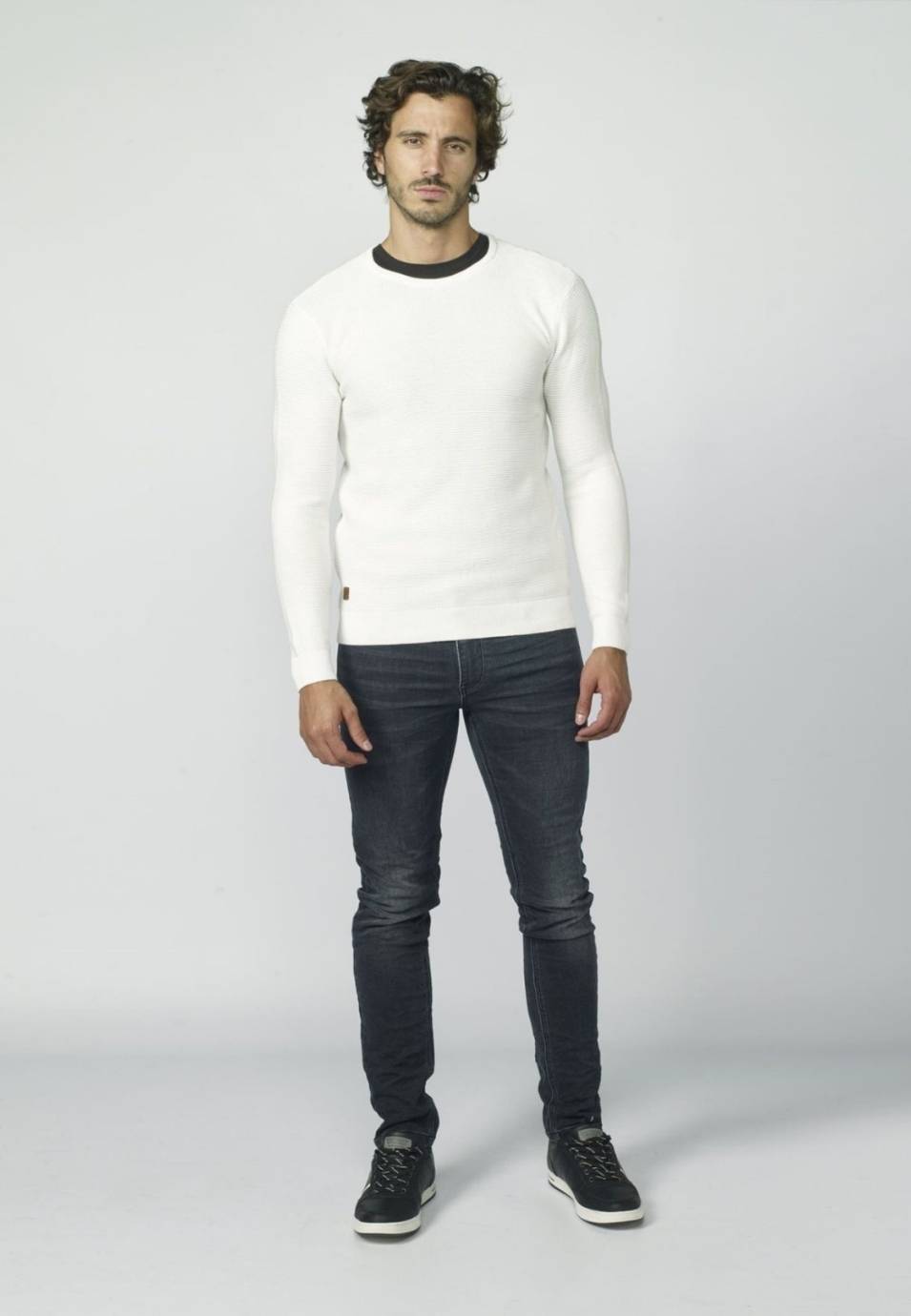 Perlenstrickpullover