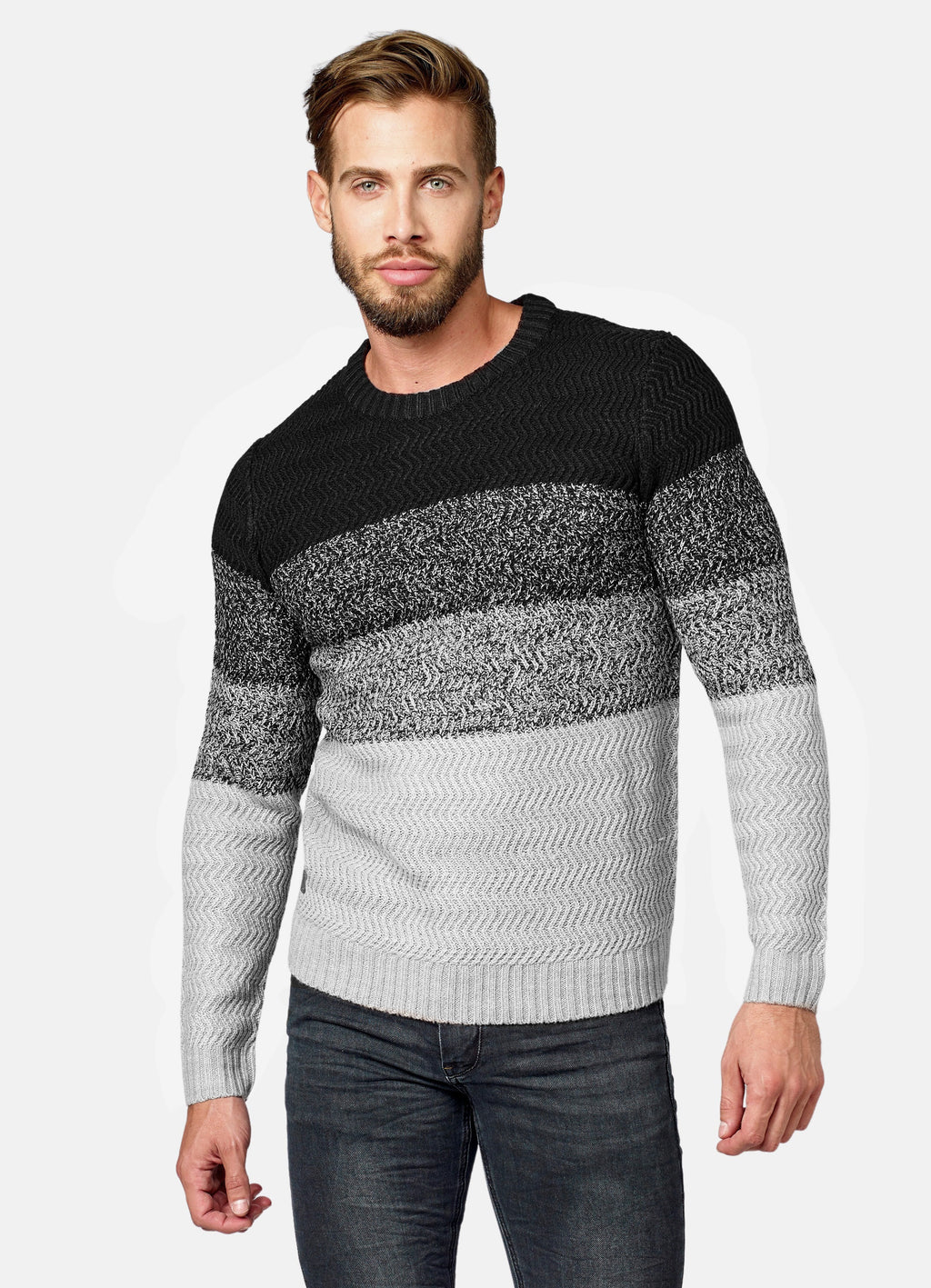 Gradient effect sweater
