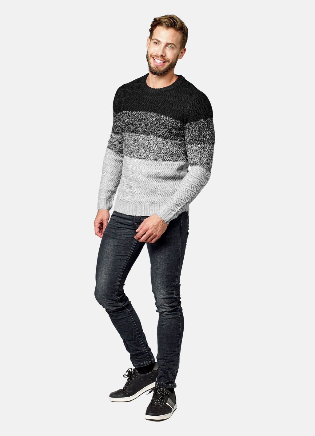 Gradient effect sweater