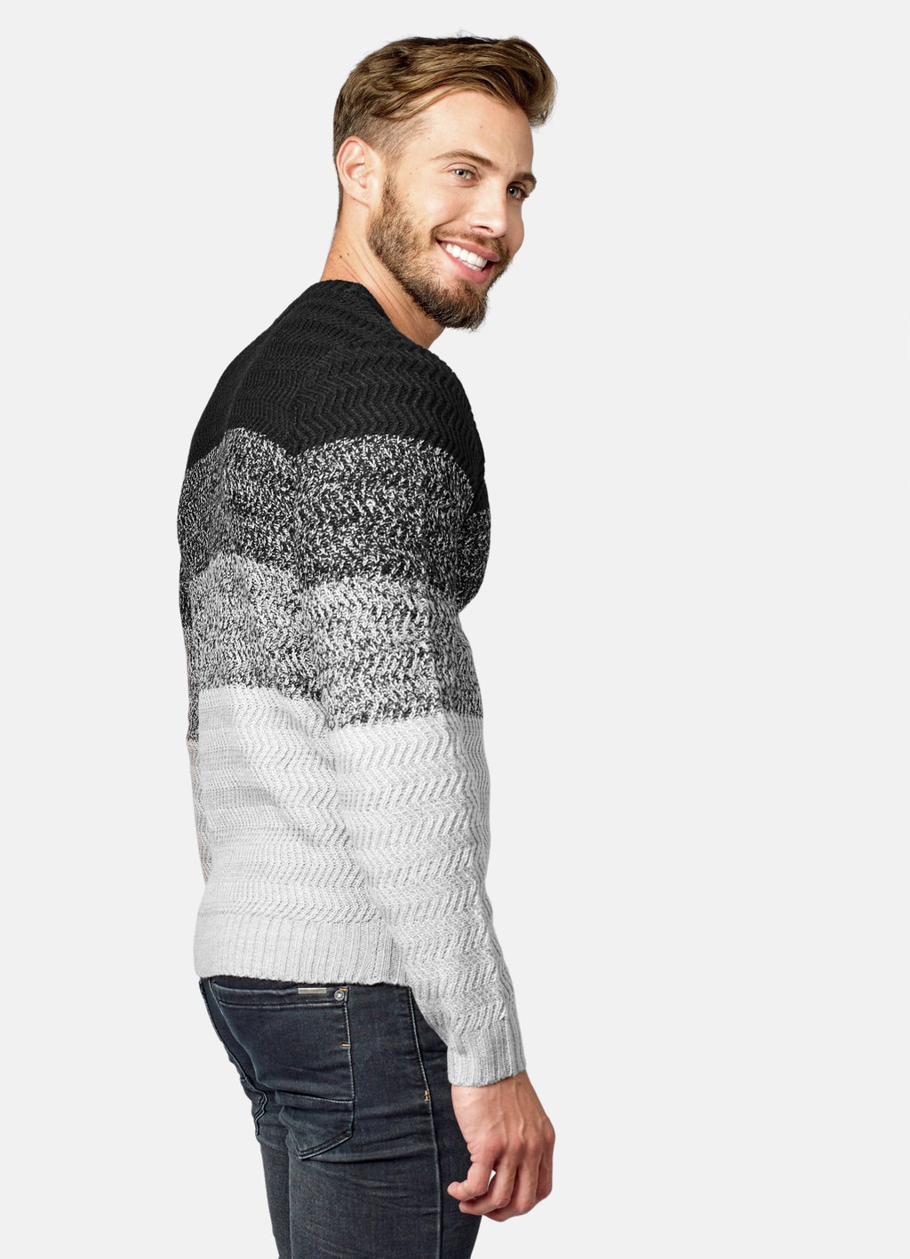 Gradient effect sweater