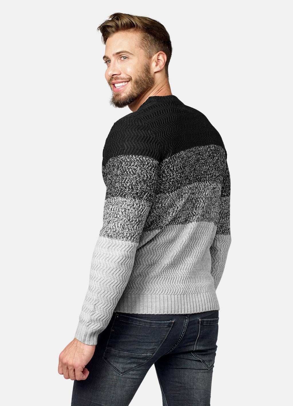 Gradient effect sweater