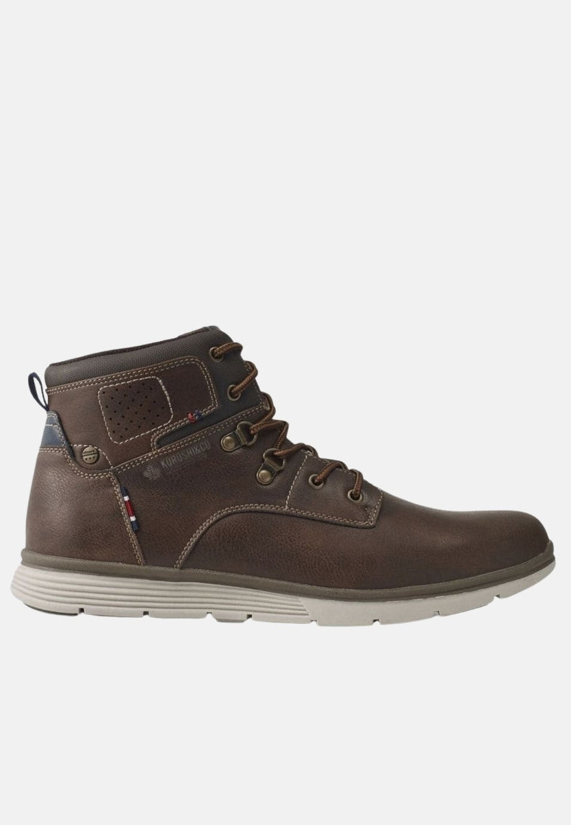 Leather effect boot
