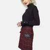 Prince of Wales check print skirt
