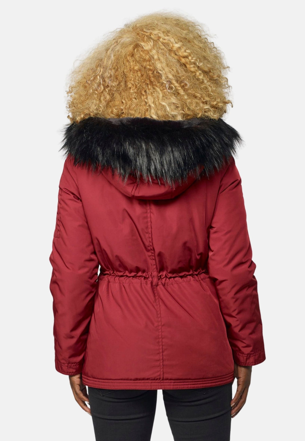 Jaqueta parka encoixinada curta per a dona