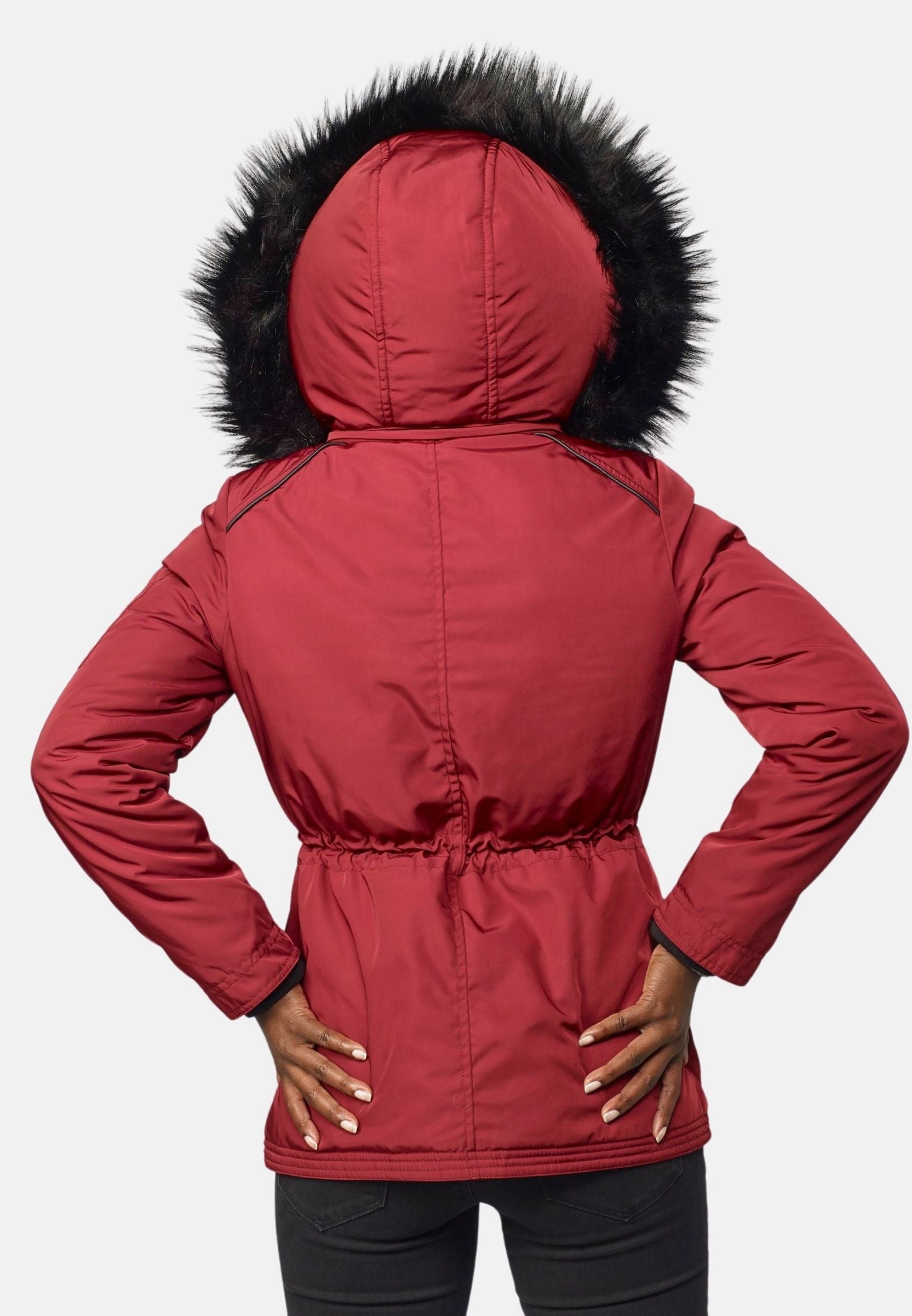 Jaqueta parka encoixinada curta per a dona