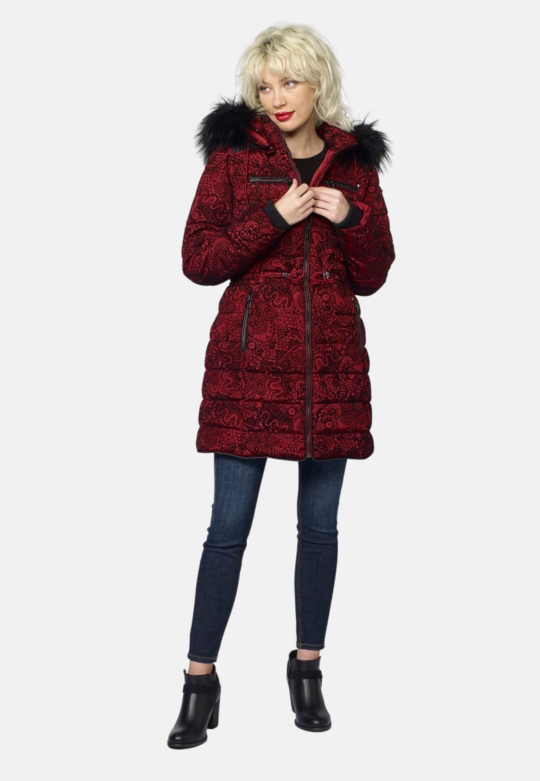 Anorak acolchado largo