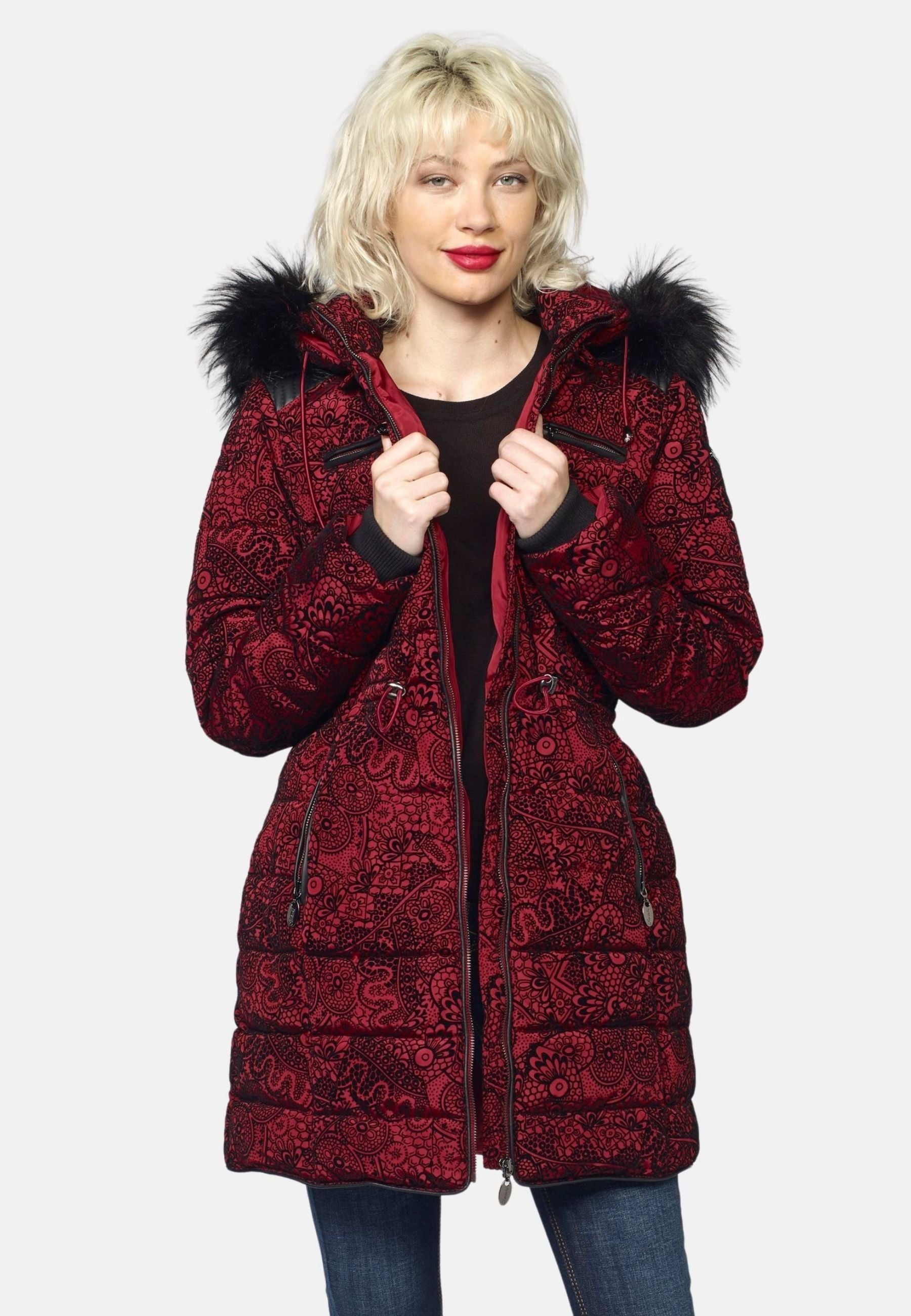 Anorak acolchado largo