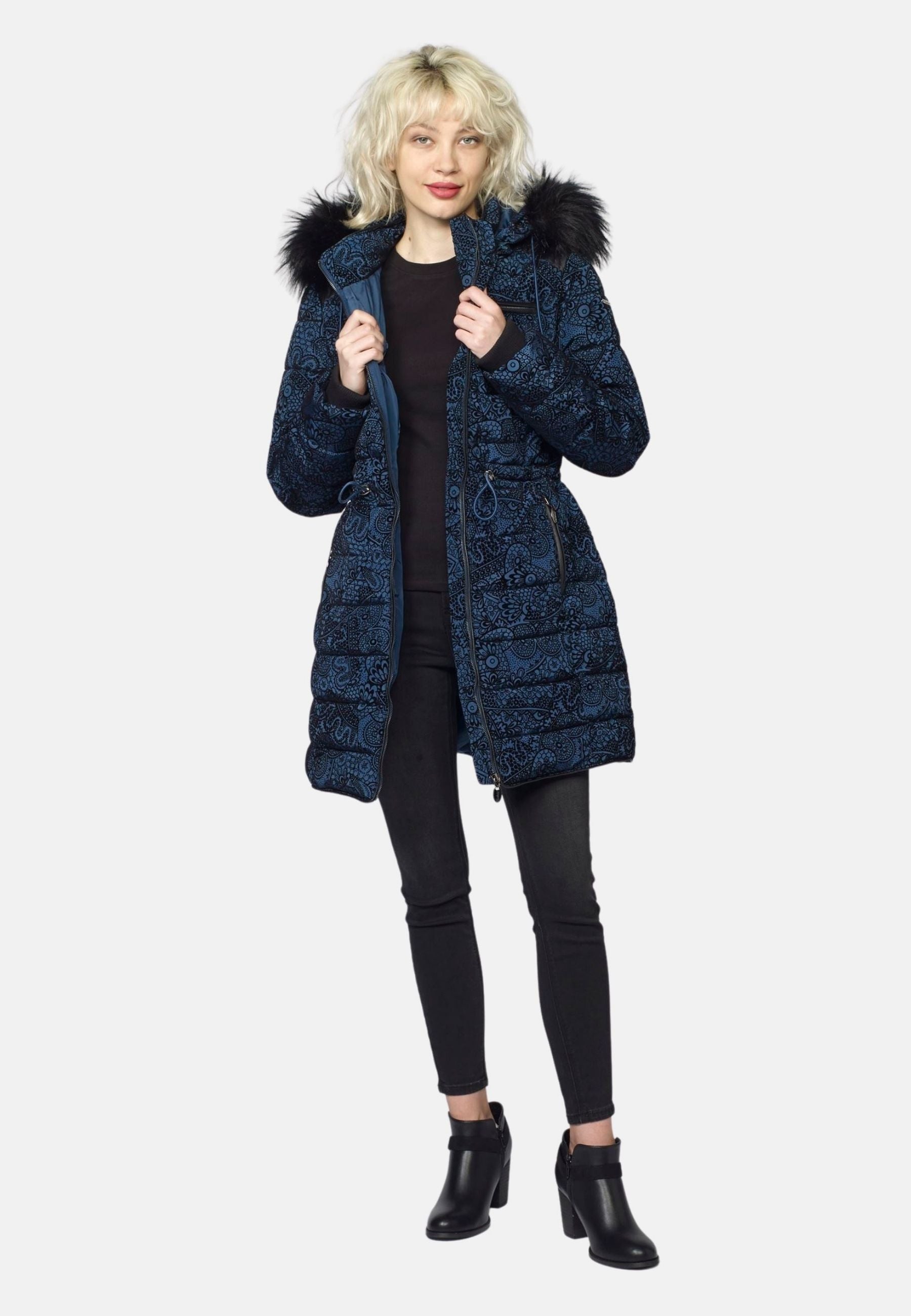 Anorak acolchado largo