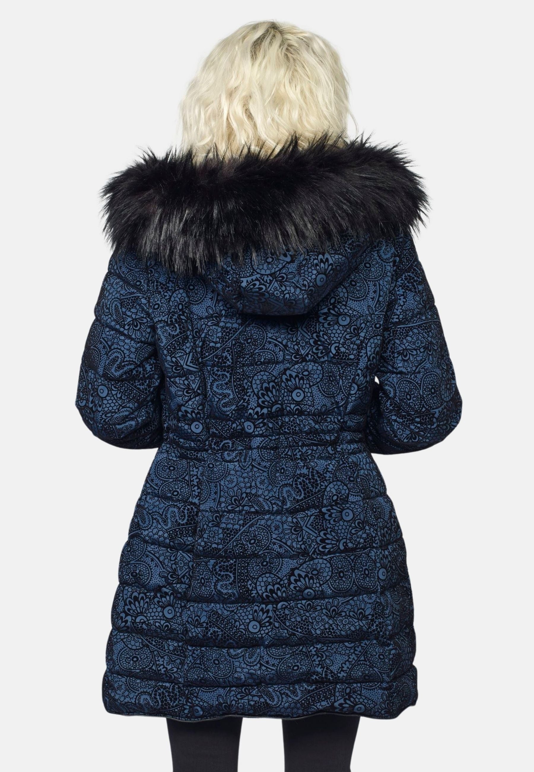 Anorak acolchado largo