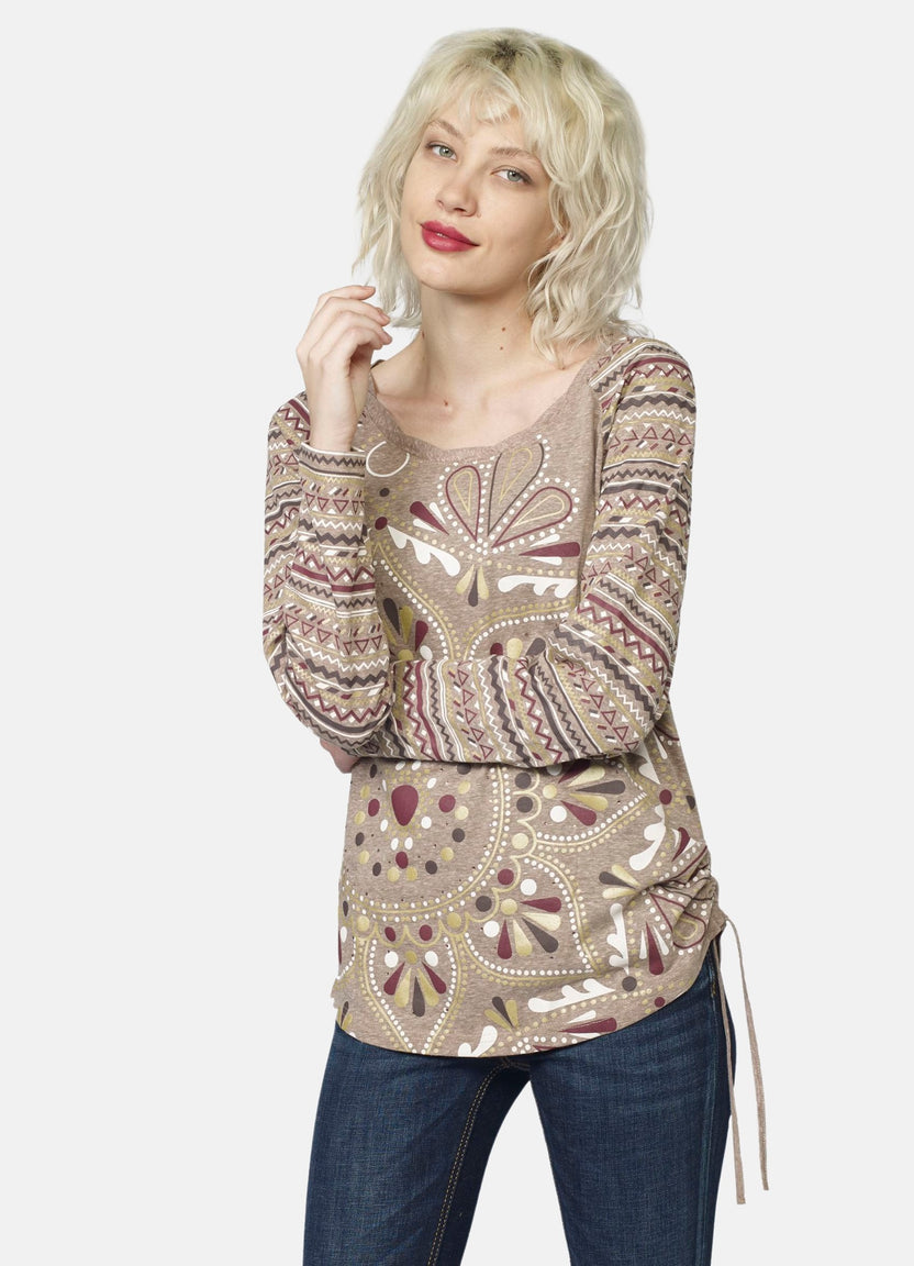 T-shirt con stampa laminata