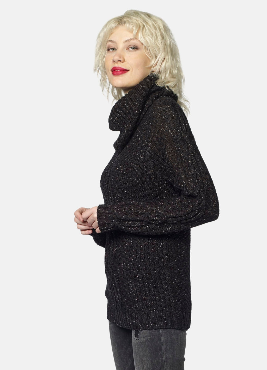 Sweater with lurex details