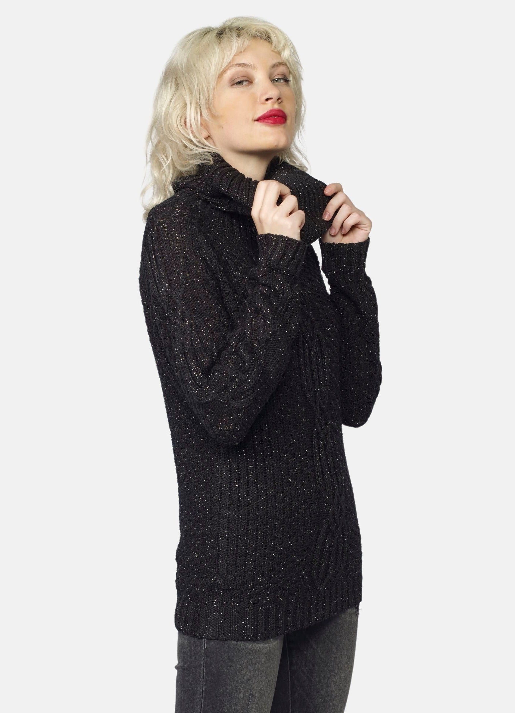 Sweater with lurex details