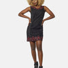 Vestido estampado flock mujer
