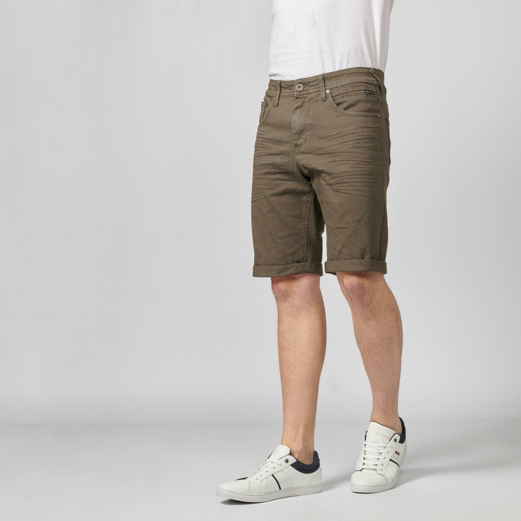 Bermuda denim stretch regular hombre oliva - Koroshi 2111PS01