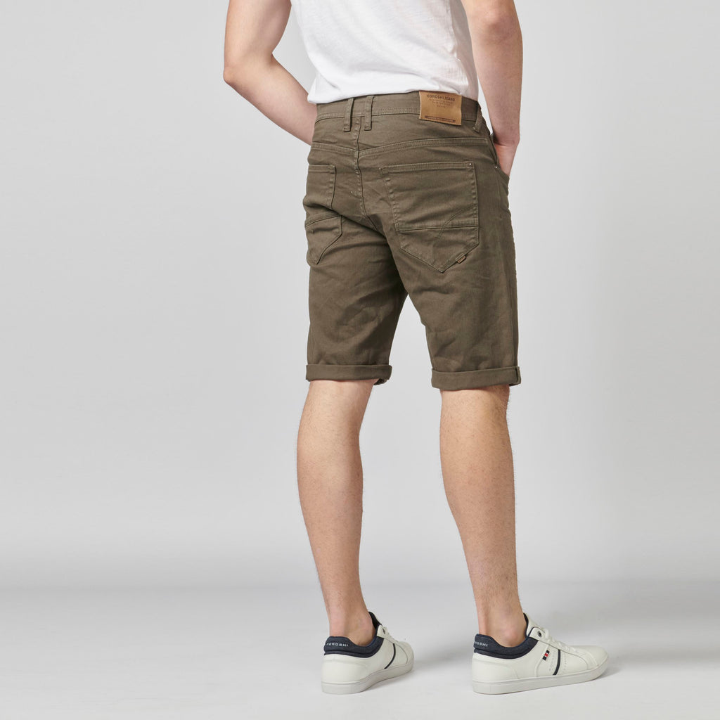 Bermuda denim stretch regular hombre oliva - Koroshi 2111PS01