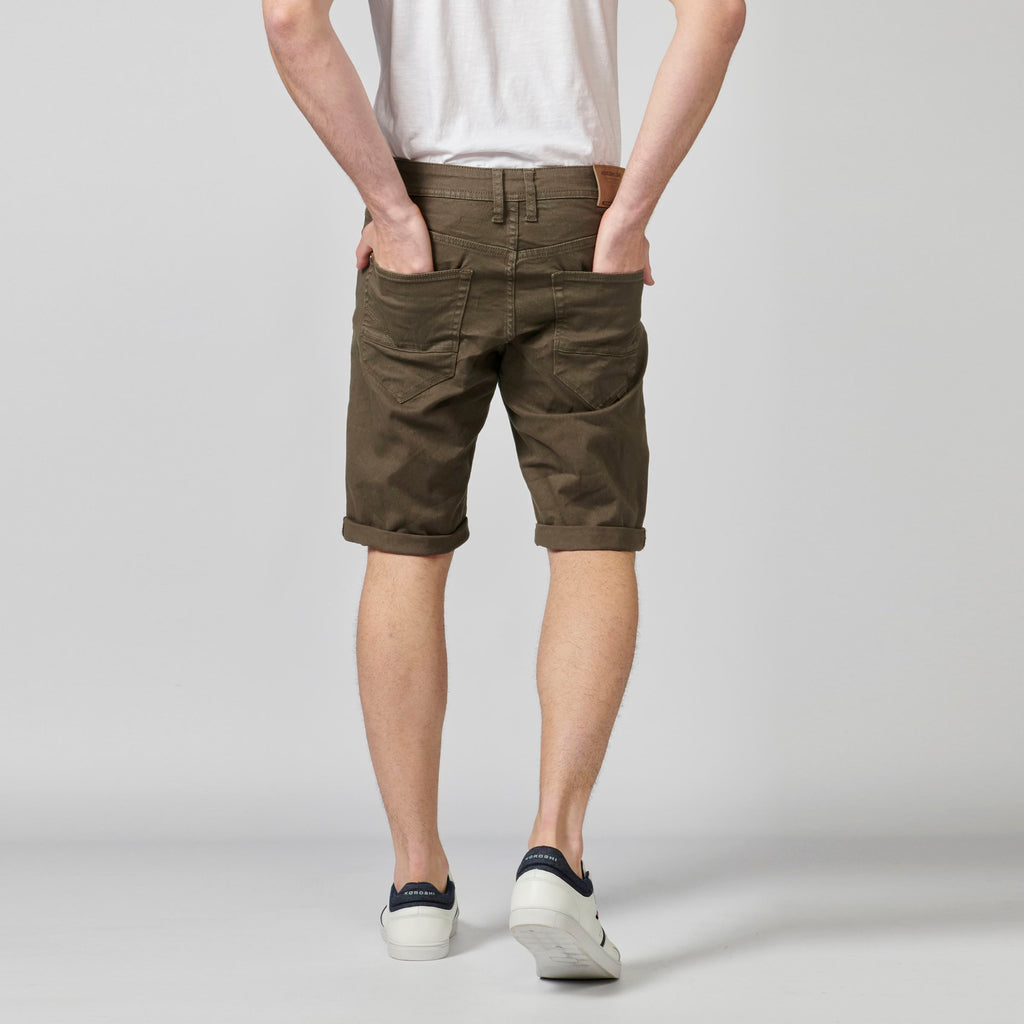 Bermuda denim stretch regular hombre oliva - Koroshi 2111PS01
