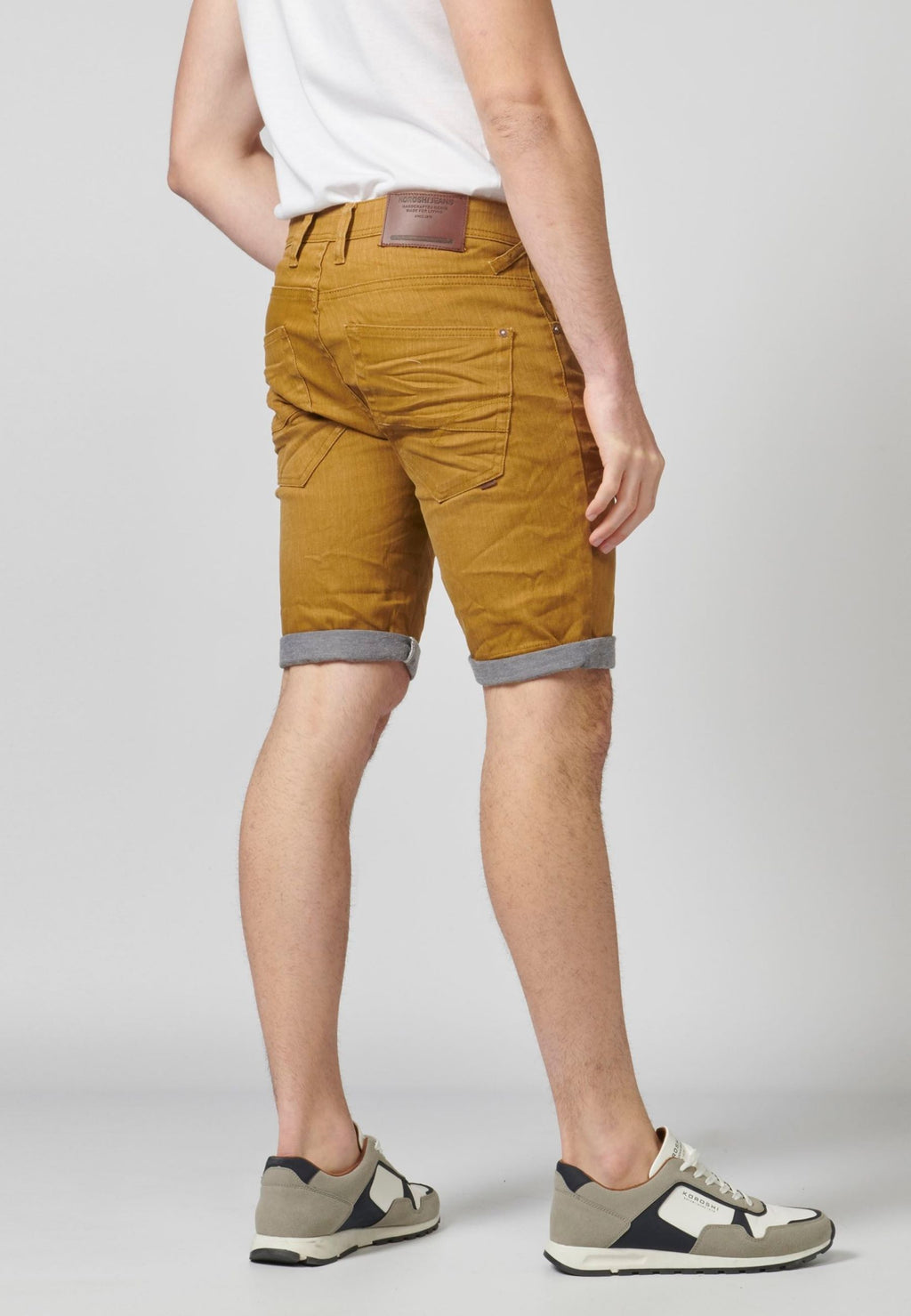 Bermuda denim stretch regular home ocre - Koroshi 2111PS02