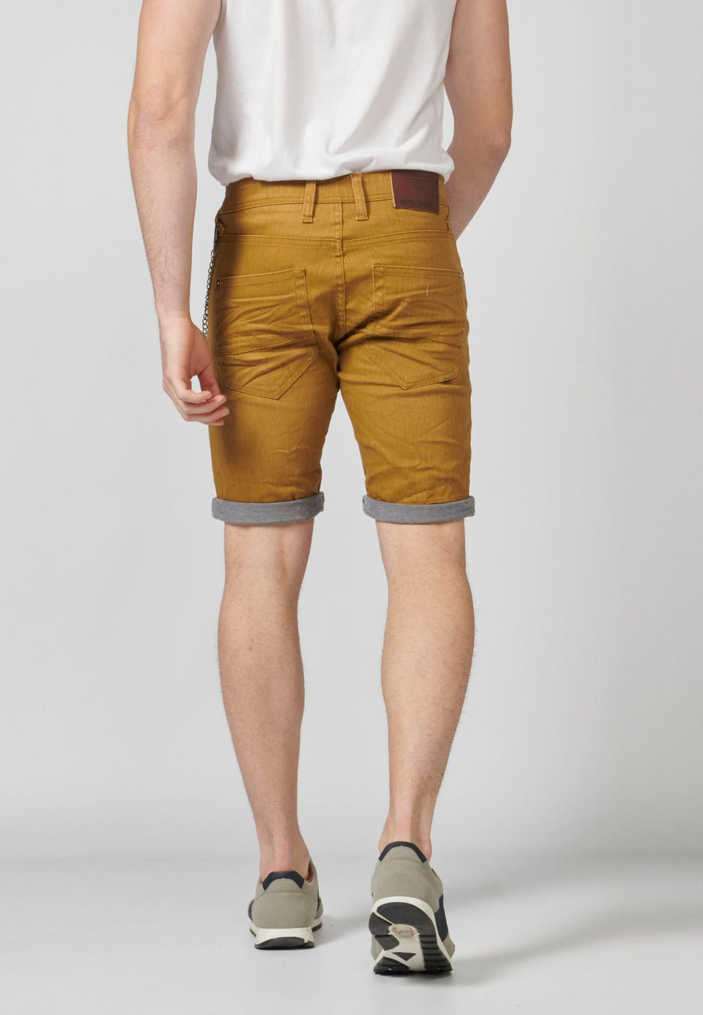 Bermuda denim stretch regular home ocre - Koroshi 2111PS02