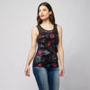 Haut sans manches imprimé fleuri | vêtements décontractés