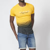 Short sleeve t-shirt with gradient print 100% cotton for men